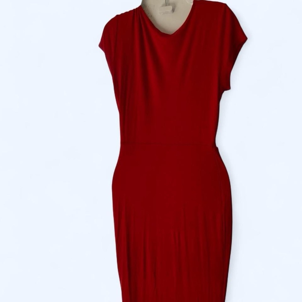 Rolla Coster Free People Vibrant Red twist in front Dress M - Picture 3 of 4